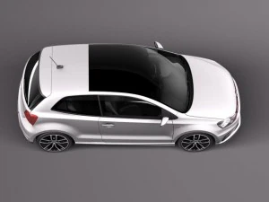 Volkswagen Polo GTI 3-door 2015 3D Model