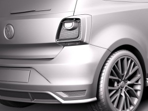 Volkswagen Polo GTI 3-door 2015 Modelo 3D