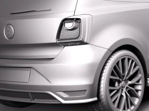 Volkswagen Polo GTI 3-door 2015 3D Model