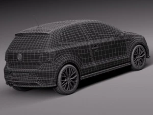 Volkswagen Polo GTI 3-door 2015 3D Model