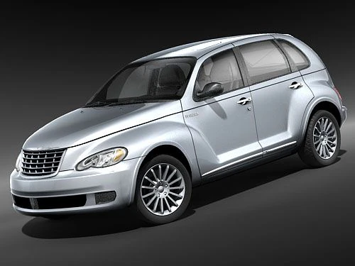 Chrysler PT Cruiser 2008 midpoly 3D Model .c4d .max .obj .3ds .fbx .stl .blend