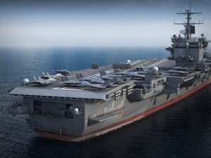 USS Enterprise CVN65 Carrier Modello 3D