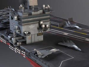 USS Enterprise CVN65 Carrier Modello 3D