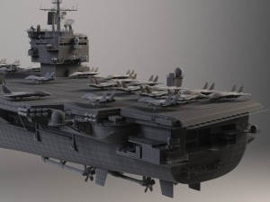 USS Enterprise CVN65 Carrier Modello 3D