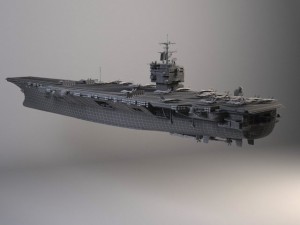 USS Enterprise CVN65 Carrier Modello 3D