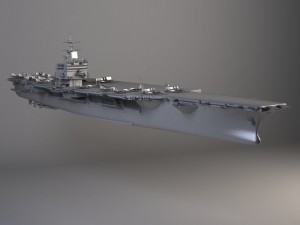 USS Enterprise CVN65 Carrier Modello 3D