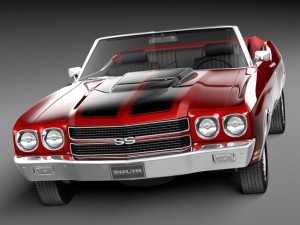 Chevrolet Chevelle SS Convertible 1970 3D Model
