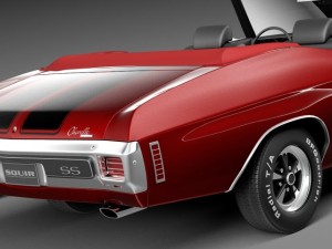 Chevrolet Chevelle SS Convertible 1970 3D Model