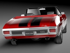 Chevrolet Chevelle SS Convertible 1970 3D Model