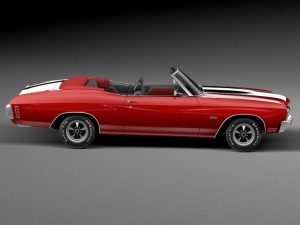 Chevrolet Chevelle SS Convertible 1970 3D Model