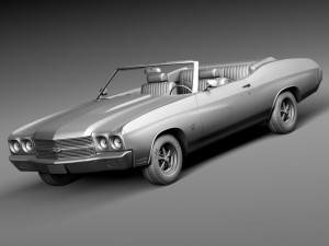 Chevrolet Chevelle SS Convertible 1970 3D Model