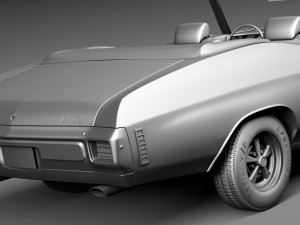 Chevrolet Chevelle SS Convertible 1970 3D Model