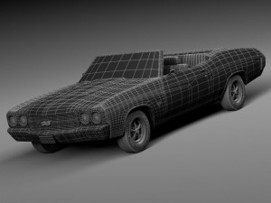 Chevrolet Chevelle SS Convertible 1970 3D Model