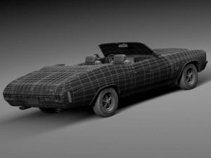 Chevrolet Chevelle SS Convertible 1970 3D Model