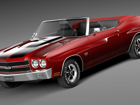 Chevrolet Chevelle SS Cabriolet 1970 3D Model