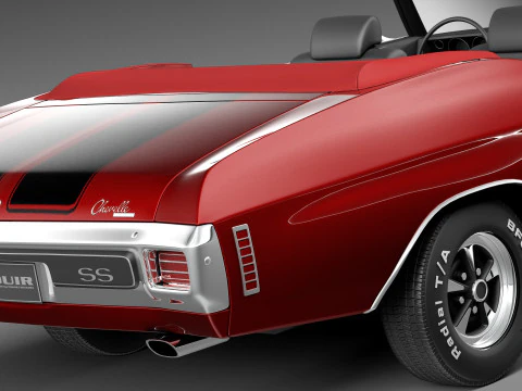 Chevrolet Chevelle SS Convertible 1970 3D Model
