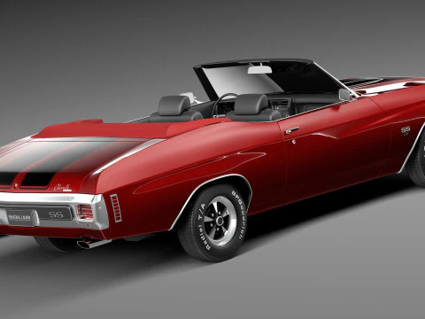 Chevrolet Chevelle SS Convertible 1970 3D Model