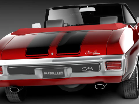 Chevrolet Chevelle SS Convertible 1970 3D Model