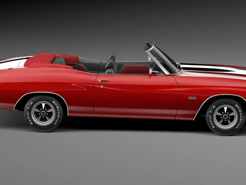 Chevrolet Chevelle SS Convertible 1970 3D Model