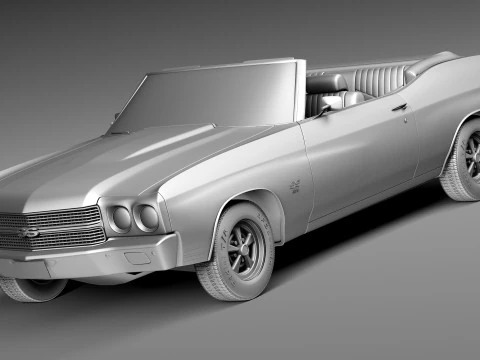 Chevrolet Chevelle SS Convertible 1970 3D Model