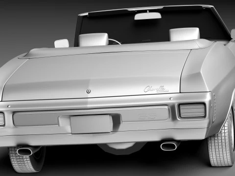 Chevrolet Chevelle SS Convertible 1970 3D Model