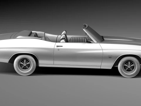 Chevrolet Chevelle SS Convertible 1970 3D Model