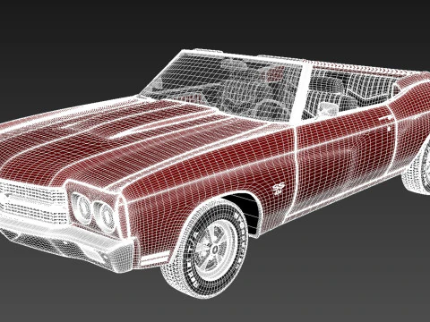 Chevrolet Chevelle SS Convertible 1970 3D Model