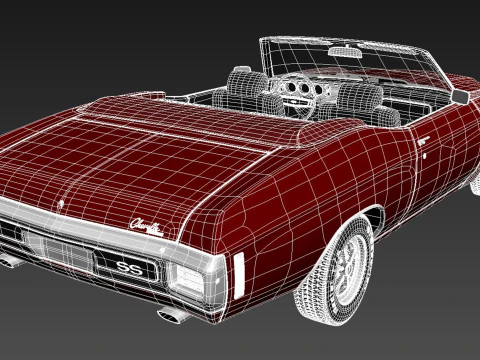 Chevrolet Chevelle SS Convertible 1970 3D Model