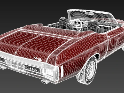 Chevrolet Chevelle SS Convertible 1970 3D Model