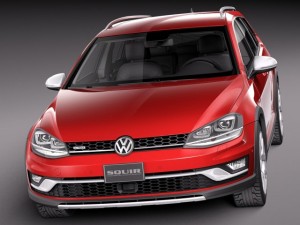 Volkswagen Golf Alltrack 2015 Modelo 3D