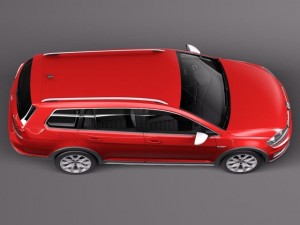 Volkswagen Golf Alltrack 2015 Modelo 3D