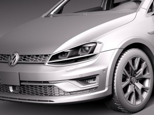 Volkswagen Golf Alltrack 2015 Modelo 3D