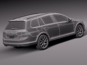Volkswagen Golf Alltrack 2015 Modelo 3D