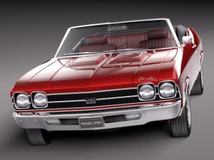 Chevrolet Chevelle SS Convertible 1969 3Dモデル