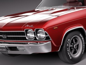 Chevrolet Chevelle SS Convertible 1969 3Dモデル