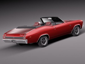 Chevrolet Chevelle SS Convertible 1969 3Dモデル