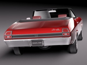 Chevrolet Chevelle SS Convertible 1969 3Dモデル
