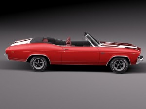 Chevrolet Chevelle SS Convertible 1969 3Dモデル