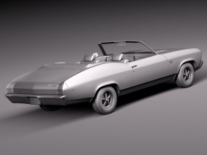 Chevrolet Chevelle SS Convertible 1969 3Dモデル