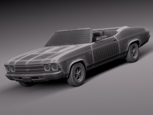 Chevrolet Chevelle SS Convertible 1969 3Dモデル