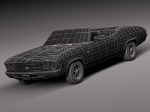Chevrolet Chevelle SS Convertible 1969 3Dモデル