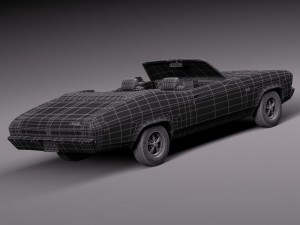 Chevrolet Chevelle SS Convertible 1969 3Dモデル