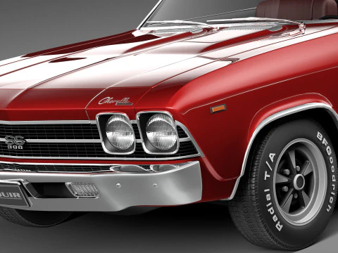 Chevrolet Chevelle SS Convertible 1969 3D Model