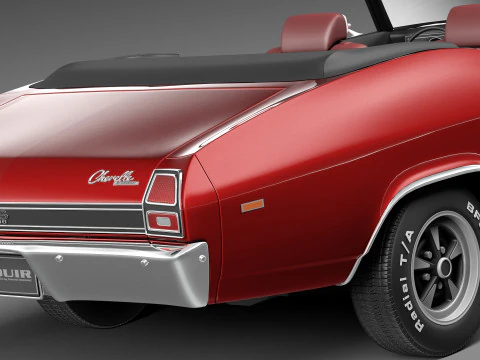 Chevrolet Chevelle SS Convertible 1969 3D Model