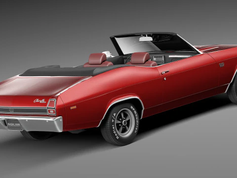 Chevrolet Chevelle SS Convertible 1969 3D Model