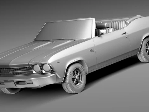 Chevrolet Chevelle SS Convertible 1969 3D Model