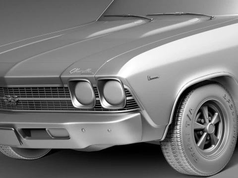 Chevrolet Chevelle SS Convertible 1969 3D Model