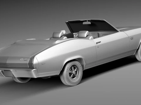 Chevrolet Chevelle SS Convertible 1969 3D Model