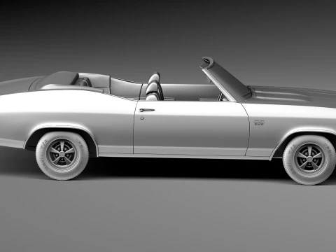 Chevrolet Chevelle SS Convertible 1969 3D Model