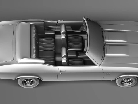 Chevrolet Chevelle SS Convertible 1969 3D Model